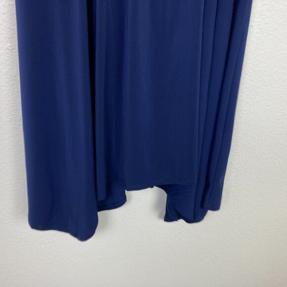 Perceptions New York NWT Midi Dress Size M Navy Blue Knot Waist Formal or Office - Picture 3 of 8